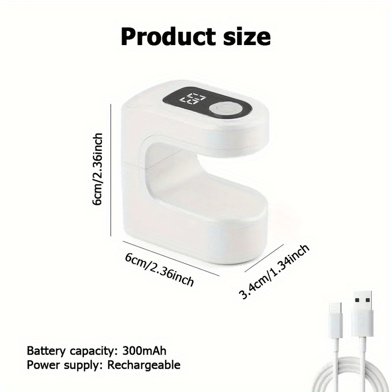 Nueva lámpara portátil para uñas de secado rápido - Recargable por USB, batería, sin fragancia, perfecta para manicuras en casa y viajes, herramienta para arte de uñas, suministros para arte de uñas