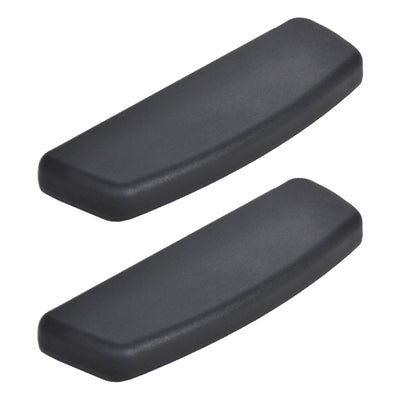 Accesorios de reposabrazos para silla de oficina con superficie de TPU, reposabrazos deslizantes 2D, superficie de silla de oficina, reposabrazos de plástico, superficie de accesorios, un par de superficies de reposabrazos deslizantes negras.