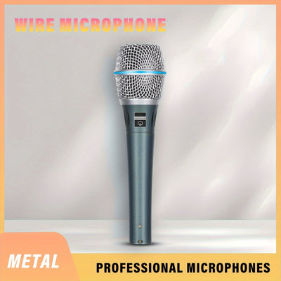 Micrófono Dinámico XGES-87A Profesional de Mano con Cable de 3m y Bolsa para Juegos, Karaoke y Canto