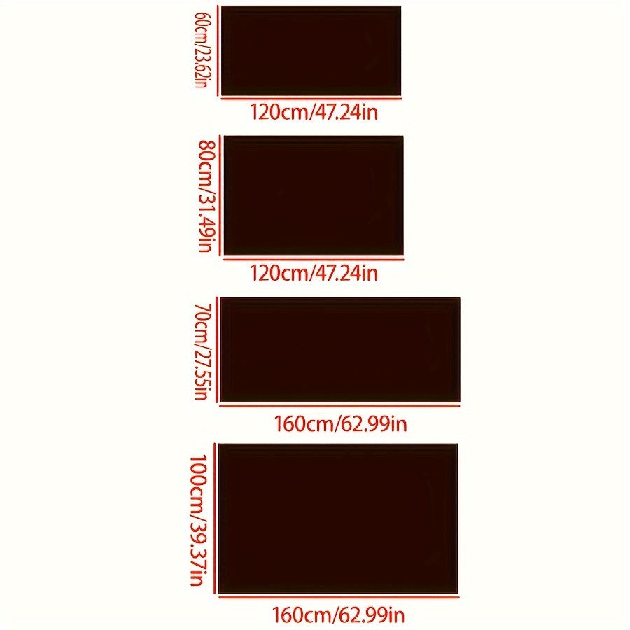1pieza Alfombra Suave y Acogedora de Área de Pelusa - Rectangular, Poliéster, Alfombra de Comodidad Duradera para Sala, Dormitorio y Pasillo - Disponible en Múltiples Colores, Uso Interior Solo, Alfombra de Dormitorio|Alfombra de Textura Suave|Alfombra R