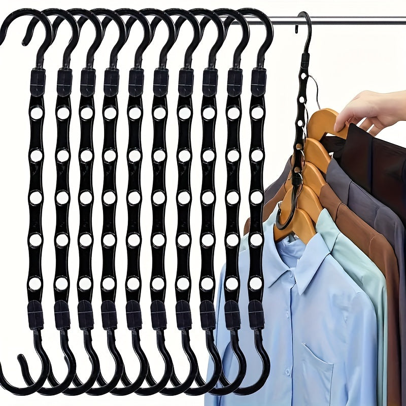 5/10 piezas Perchas de plástico plegables giratorias, Perchas multifuncionales de cinco orificios que ahorran espacio, Perchas maravillosas, Organizador de armario para decoración de dormitorio, Rejillas de secado