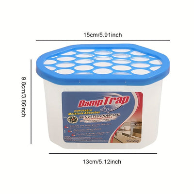 1 caja potente absorbente de humedad y eliminador de olores - Controlador de humedad portátil para aire fresco, no necesita electricidad, ideal para armarios, baños, cocinas, RVs y más, purificación del aire para el hogar, frescor de cocina, diseño simpl