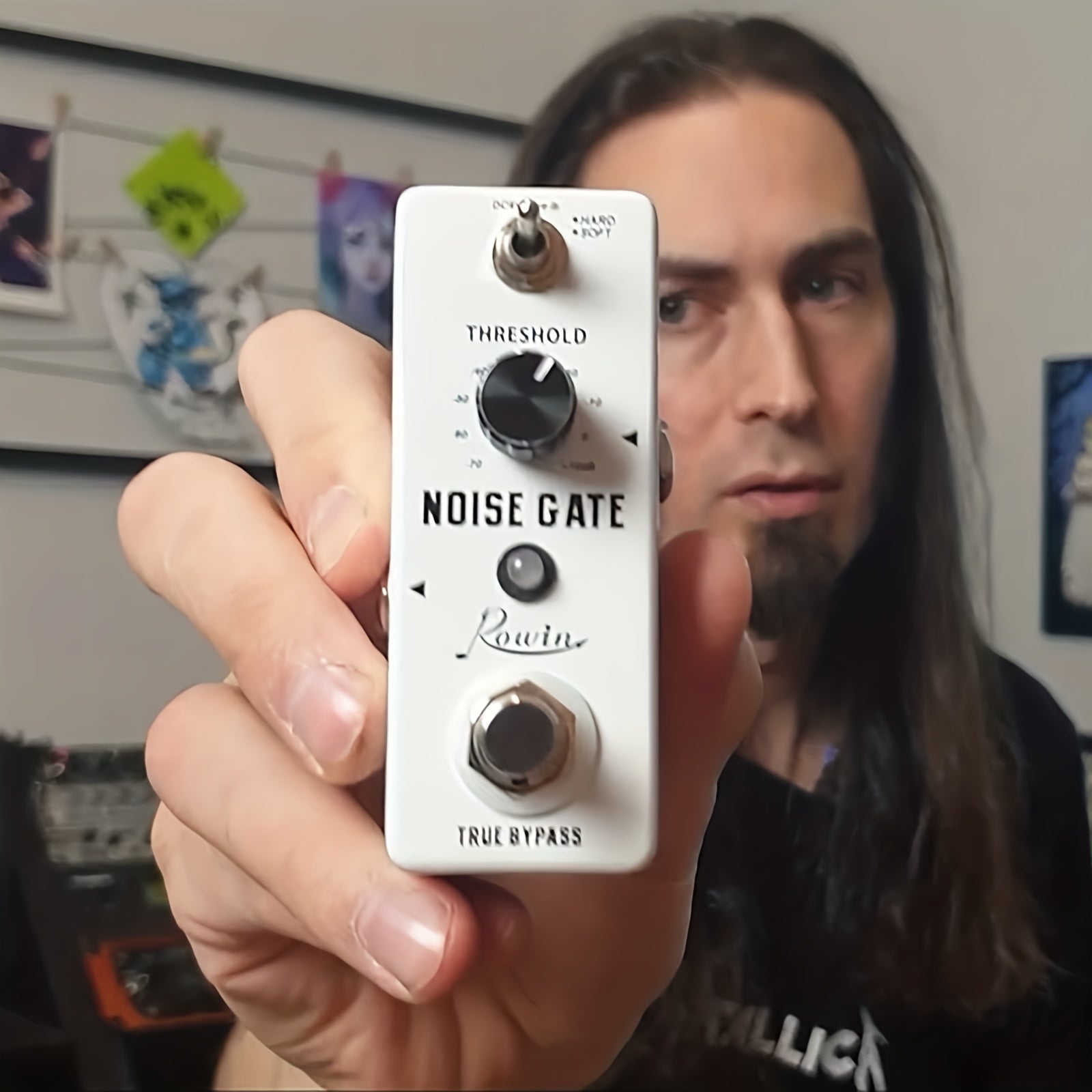 Pedal supresor de ruido para guitarra - Alimentación por USB, control analógico, construcción de hierro, colores mixtos, bypass verdadero, para efectos de guitarra eléctrica