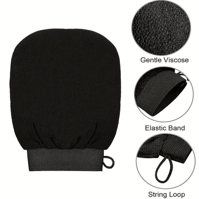 Guantes exfoliantes profundos, 1/2/3 piezas, color beige claro, para piel suave y radiante, elimina células muertas, guantes suaves para baño y ducha, guantes exfoliantes coreanos, beige claro