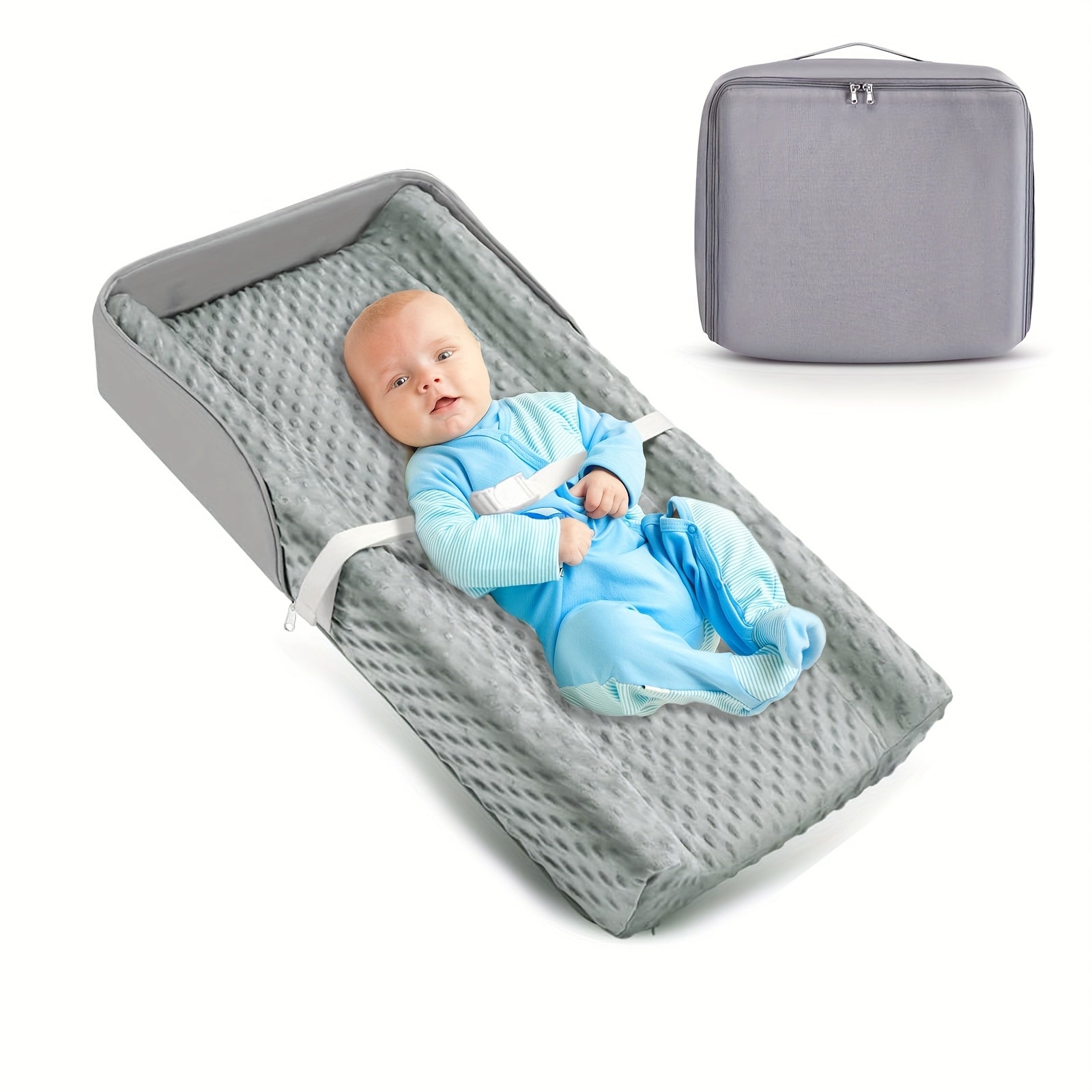 Mesita Plegable Portátil para Cambiar Pañales de Niños, Ideal para Viajes con Almacenamiento Fácil, Poliéster, Multicolor, para Exteriores, Mesita para Cambiar Pañales