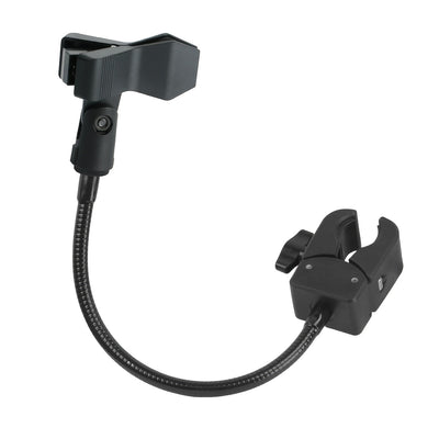 Soporte de micrófono profesional con manguera metálica flexible, soporte portátil ajustable para microfonía con cuello flexible, pinza potente McSpring McClamp, perilla de bloqueo práctica, ideal para transmisiones en vivo, podcasts y grabaciones, base u