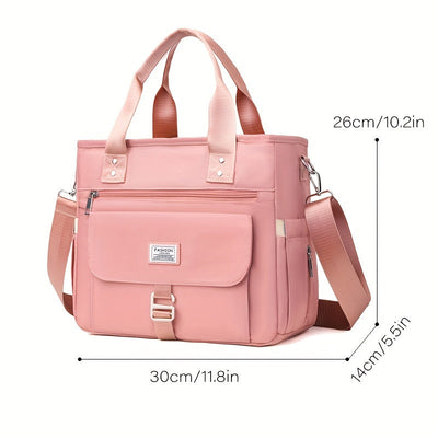 Bolsa de almuerzo aislada, bolsa de almacenamiento de viaje conveniente, bolso de hombro de moda, bolso térmico, desplazamiento diario, picnic, viajes, bolsa de viaje de negocios, sin contacto con alimentos, regreso a la escuela