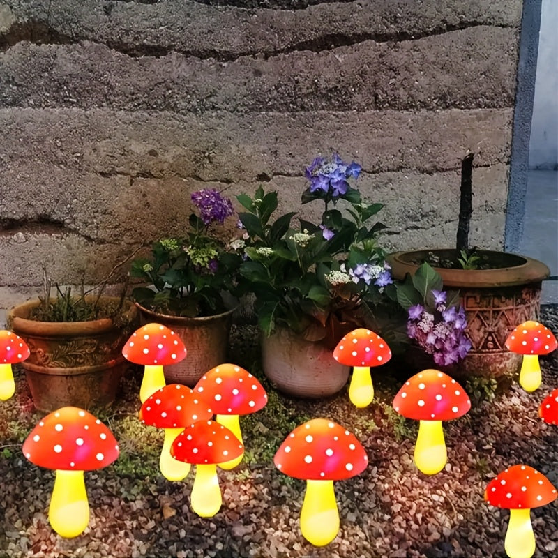 Luces de Cadena Solares para Jardín Exterior, Luces de Hadas con 8 Modos, Decoraciones de Fiesta al Aire Libre en Forma de Champiñón, Día de San Valentín, Boda, Luzes para Crear Ambiente Festivo - para Patio, Jardín y Decoración del Césped