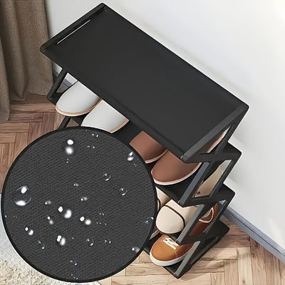 Estante de zapatos plegable y apilable de plástico - Caja de almacenamiento en forma de X que ahorra espacio, adecuada para entradas, pasillos, dormitorios y dormitorios, fácil de ensamblar, diseño duradero de plástico, caja de almacenamiento y organizac