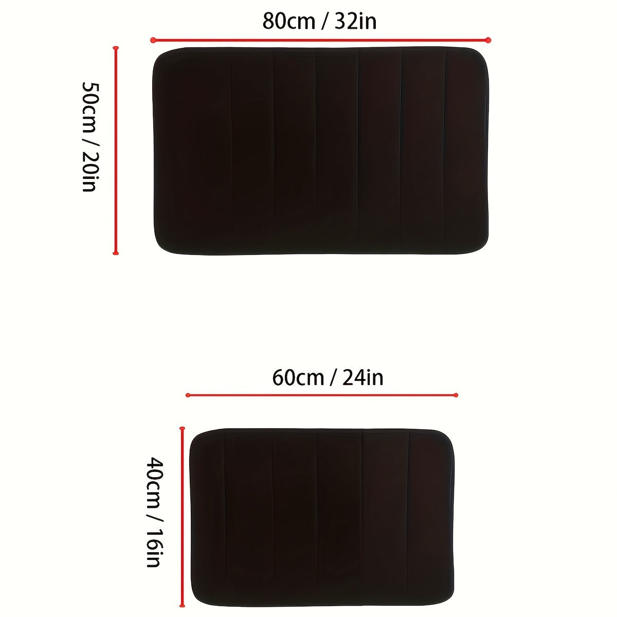 1 Pieza, Alfombra De Espuma Viscoelástica Para Baño, Antideslizante, Gruesa Y Suave, Absorbe El Agua Y Es De Secado Rápido, Lavable A Máquina, Para La Ducha, Alfombra De Entrada De Dormitorio, De Sala De Estar, Decoración De Habitaciones, Accesorios De B