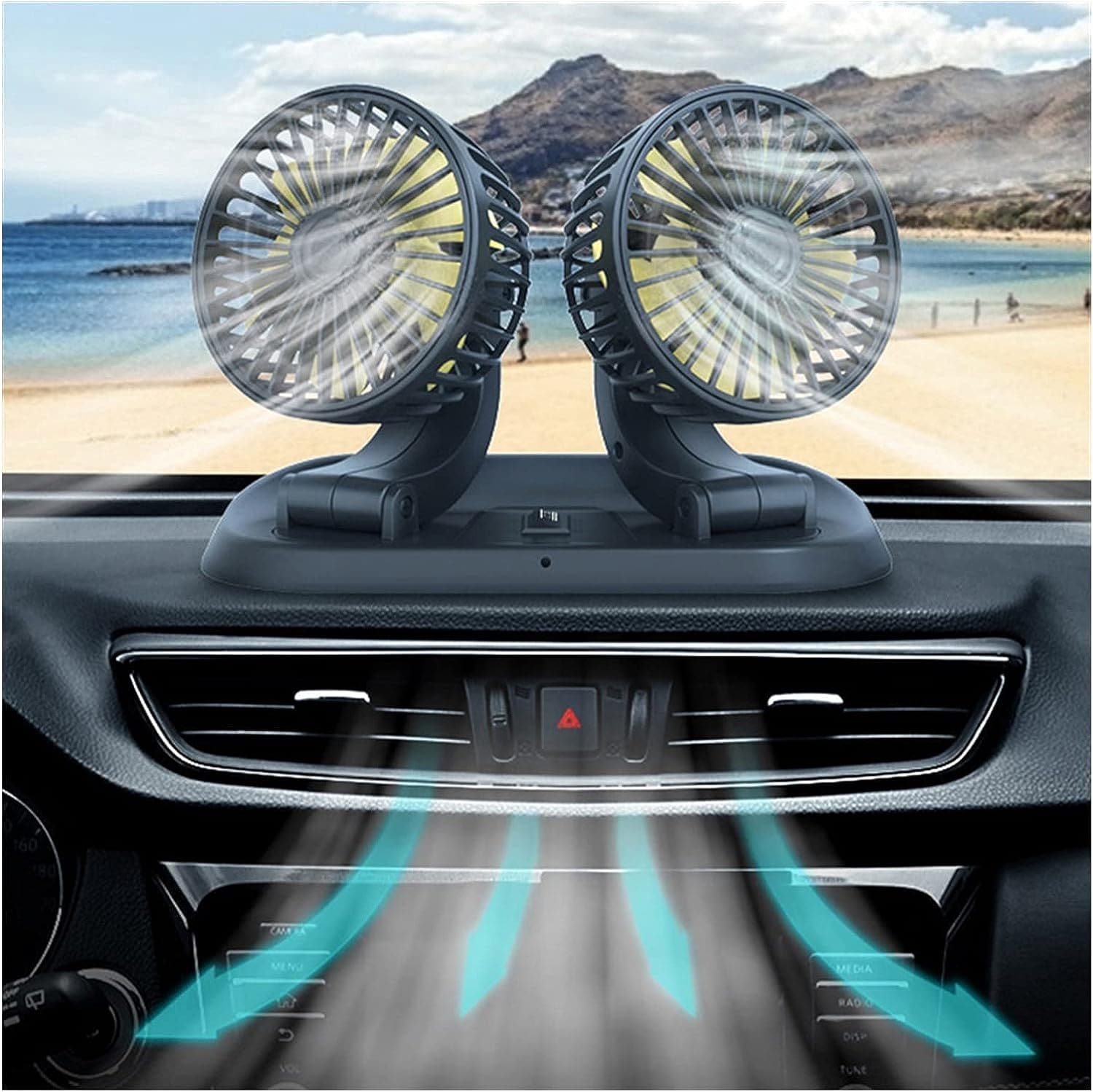 Ventilador Giratorio Para Vehiculos