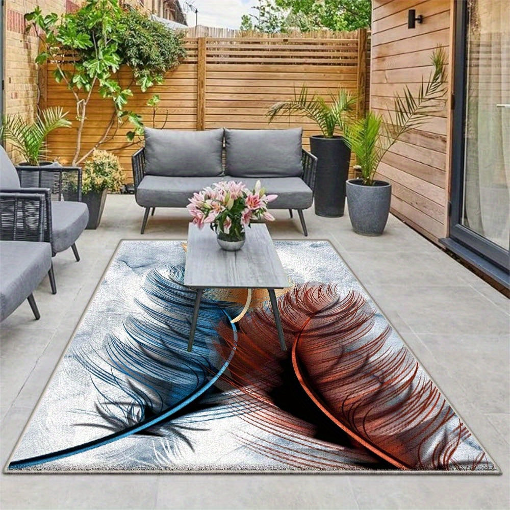 Alfombra de Terciopelo/853g/m² Prado Floral, Opciones de Pile Bajo y Varios Tamaños: Sumérgete en la Elegancia Francesa con Alfombrilla Crema – Diseño Minimalista a Rayas Moderno, Lavable a Máquina, Mezcla Ligera de Poliéster Antideslizante para Interior