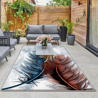 Alfombra de Terciopelo/853g/m² Prado Floral, Opciones de Pile Bajo y Varios Tamaños: Sumérgete en la Elegancia Francesa con Alfombrilla Crema – Diseño Minimalista a Rayas Moderno, Lavable a Máquina, Mezcla Ligera de Poliéster Antideslizante para Interior