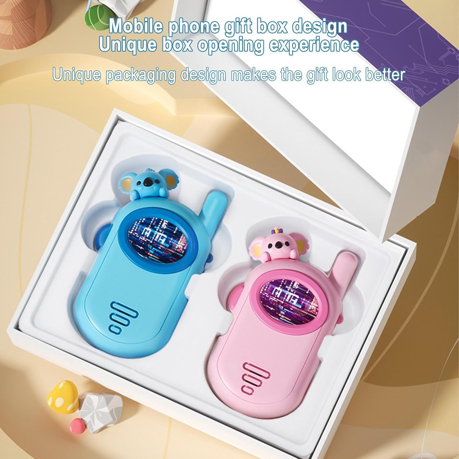 WALKIE TALKIE INFANTIL CON DISEÑO DE KOALA ¡COMUNICACIÓN DIVERTIDA Y SEGURA PARA LOS PEQUEÑOS! FDE89820 STB
