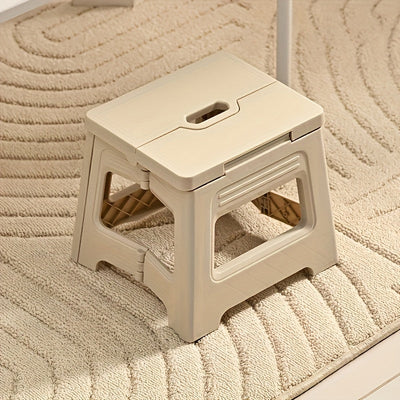 Banco de almacenamiento plegable para escaleras, banco para cambiar zapatos - Portátil, ajustable, banco duradero cuadrado, adecuado para el hogar, la cocina, el baño - Antideslizante, fácil de almacenar, estilo moderno, material plástico