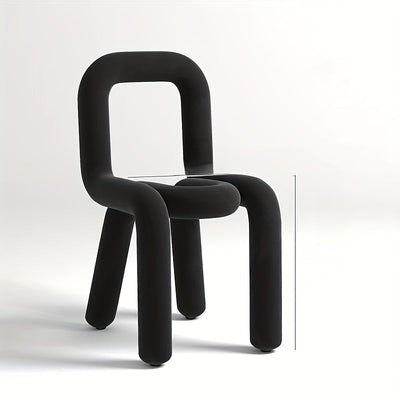Silla Apilable de Acero Azul Chic con Respaldo - Versátil y Elegante para Decoración de Dormitorio, Oficina o Sala de Estar