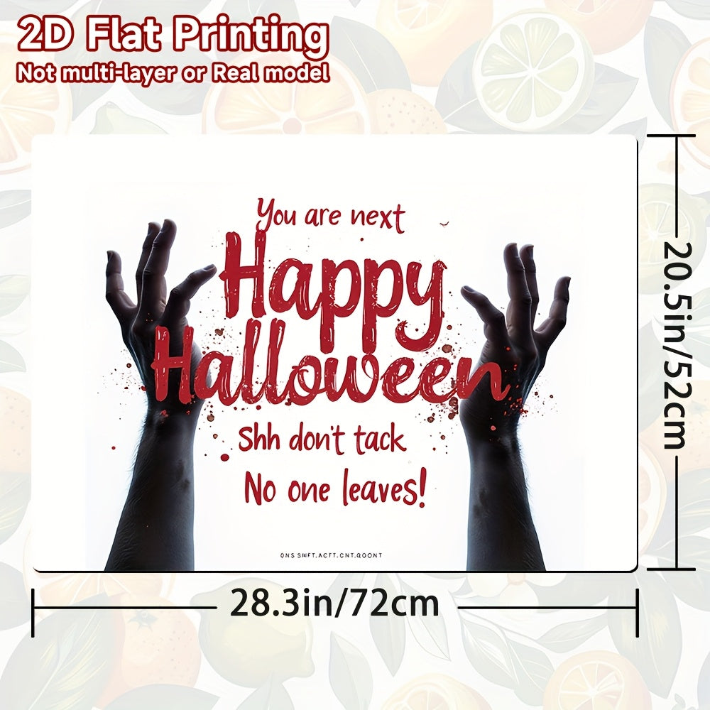 1pc Protector de Estufa para Halloween - Alfombrilla de Cocina Espeluznante con Decoración de Terror, Resistente al Calor y Fácil de Limpiar para Estufas de Gas/Eléctricas, Decoración para Fiesta de Halloween - Regalo Perfecto para Cociñeros, Diseño Temá