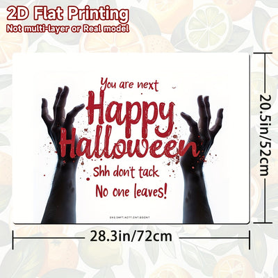 1pc Protector de Estufa para Halloween - Alfombrilla de Cocina Espeluznante con Decoración de Terror, Resistente al Calor y Fácil de Limpiar para Estufas de Gas/Eléctricas, Decoración para Fiesta de Halloween - Regalo Perfecto para Cociñeros, Diseño Temá