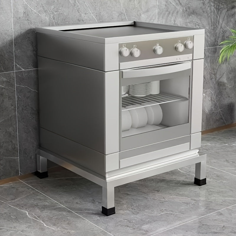 1 estante de almacenamiento de acero inoxidable, estante de plantas de metal cuadrado, soporte de bandeja para macetas, adecuado para plantas en macetas, tanques de peces, lavadoras, refrigeradores, electrodomésticos, bridas de cocina y baño.