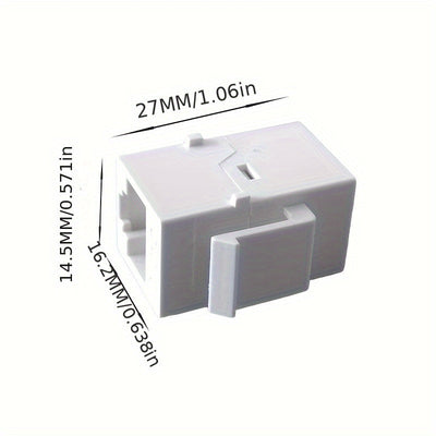 20 piezas de conector RJ45 hembra a hembra para conexión de red informática CAT.6 Gigabit Ethernet, destinado a fines de telecomunicaciones, incluyendo teléfonos, computadoras de escritorio, laptops y otros dispositivos que permiten acceder a datos, cont