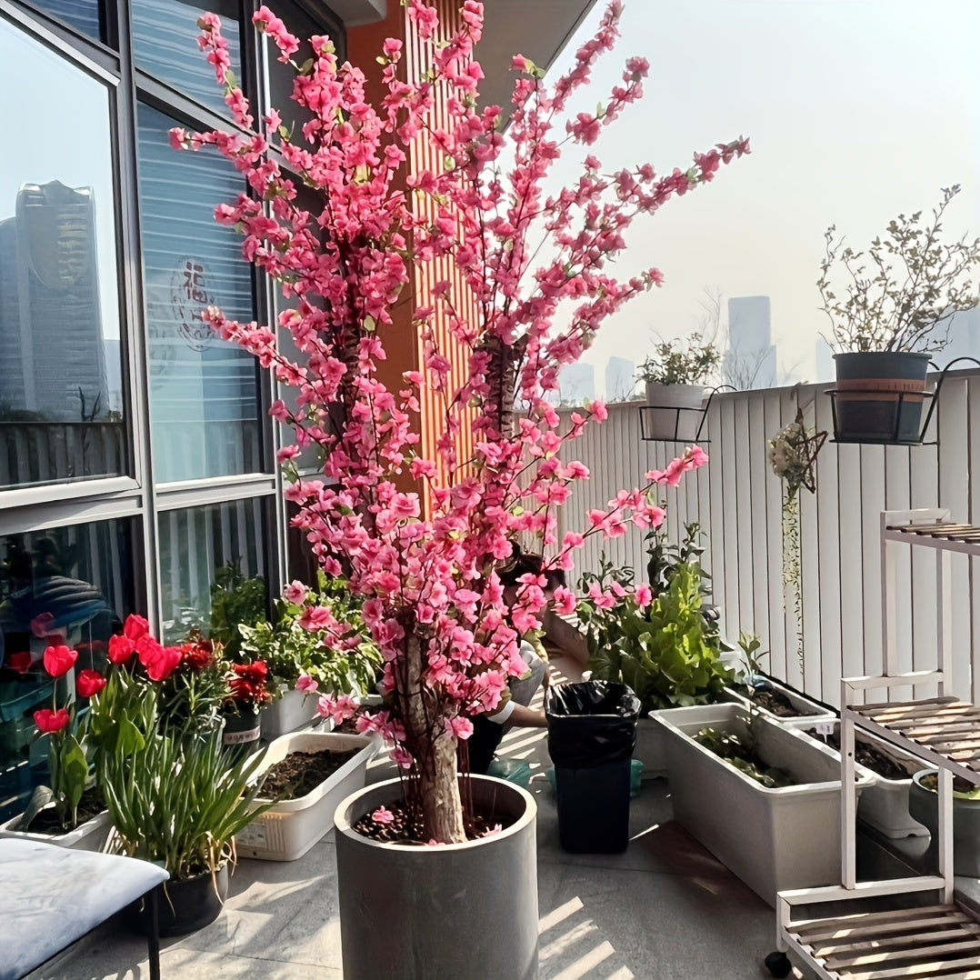 30pcs Flores de Cerezo Rosas Artificiales Elegantes - Ideales para Celebraciones de Bodas, Exhibiciones de Jardín al Aire Libre & Decoración del Hogar - Perfectas para Primavera, Verano, San Valentín, Pascua, Día de San Patricio - No Incluye Contenedor,
