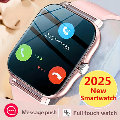 Reloj Inteligente Unisex con Llamadas Inalámbricas, Asistente de Voz AI, Pantalla Táctil Completa, Notificaciones de Mensajes y Múltiples Modos Deportivos - Compatible con Teléfonos Android y Apple