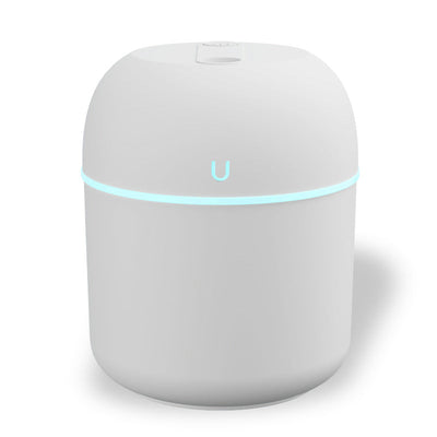 Humedificador portátil USB - Fabricante de niebla de escritorio ultra-quieto con aromaterapia inteligente, luz nocturna LED y pulverización nano para uso en casa, coche y oficina, ventilación de coche | Diseño elegante | Construcción de plástico, difusor