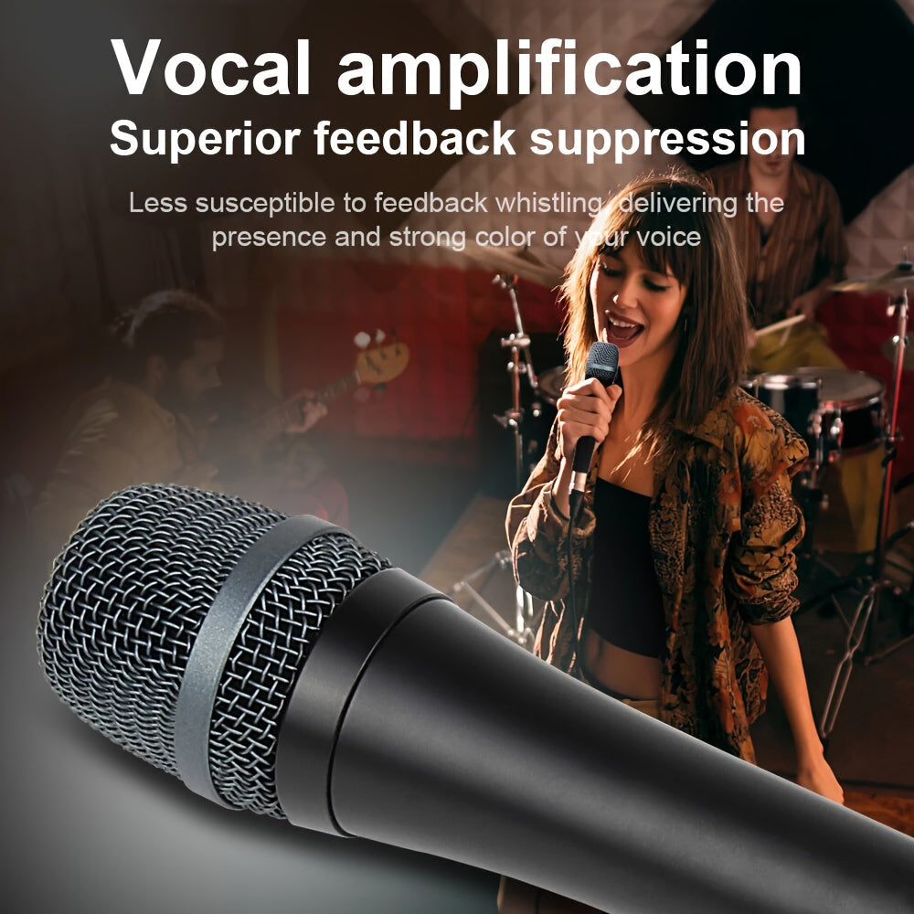 Micrófono dinámico profesional E945 con cable, forma de corazón, adecuado para actuaciones en escena, grabación de karaoke de DJ, programas de voz, transmisión, juegos, cantantes de bar KTV.