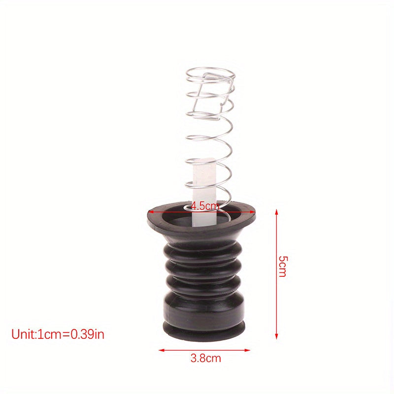 Tapa de goma universal para desagüe de lavadora, con almohadilla selladora y accesorios de resorte.