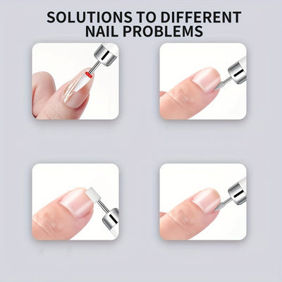 Limpiador de Uñas Eléctrico, Taladro de Uñas Inalámbrico Profesional con 6 Velocidades para Acrílico y Gel, Set Portátil con Base Recargable, Pulidora Electrónica para Salón o Hogar