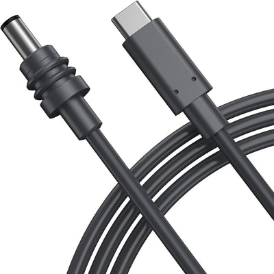 Cable de alimentación DC a USB C, cable de carga de entrada USB C a salida DC, funciona con cargador PD y banco de energía PD, salida DC