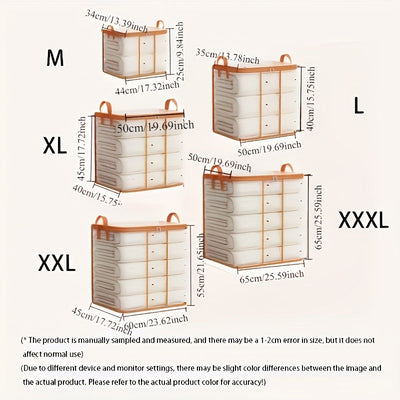 Bolsa de almacenamiento PVC transparente, impermeable y de gran capacidad, ideal para ropa y edredones, organizador esencial para dormitorio, mudanzas y útiles escolares, almacenamiento bajo la cama