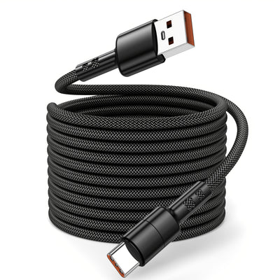 【Nuevo producto de moda】Cable de carga rápida USB-C con diseño moderno y trenzado en nailon resistente, compatible con for Samsung S23, S22, S21, One Plus, Xiaomi y otros dispositivos - Transmisión de datos incluida (100.58cm/149.35cm/201.17cm)