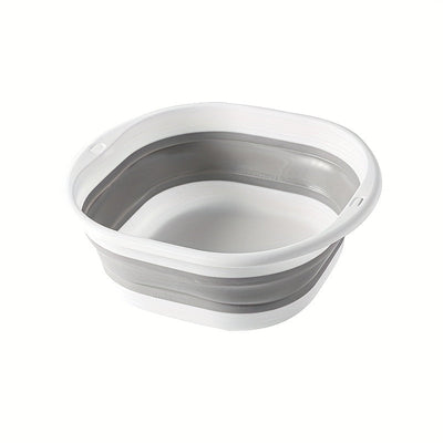 Baño Portátil Plegable para Lavandería - Cubeta Resistente y Compacta, Diseño Ahorrador de Espacio para Apartamentos, Autocaravanas, Viajes y Hogar - Sin Necesidad de Electricidad, Fácil Limpieza en Plástico para Remojar Pies, Lavar Manos y Ropa - Ideal