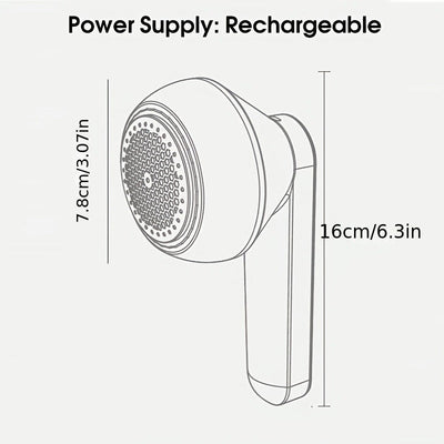 Rasuradora de tela portátil recargable por USB, compacta, para suéteres, ropa de lana y más