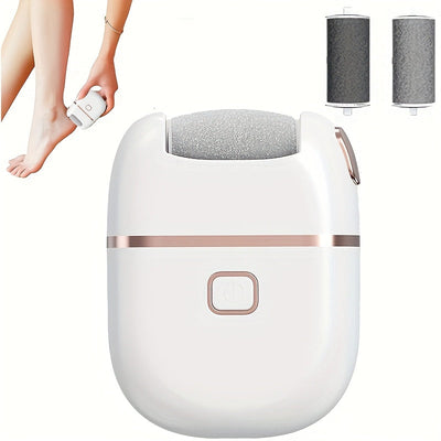 Nueva herramienta de pulido de pie y arena inalámbrica USB, pulidor de pie eléctrico, cabeza de pulido ajustable, kit de eliminación eléctrico, portátil, con 2/3 rodillos.