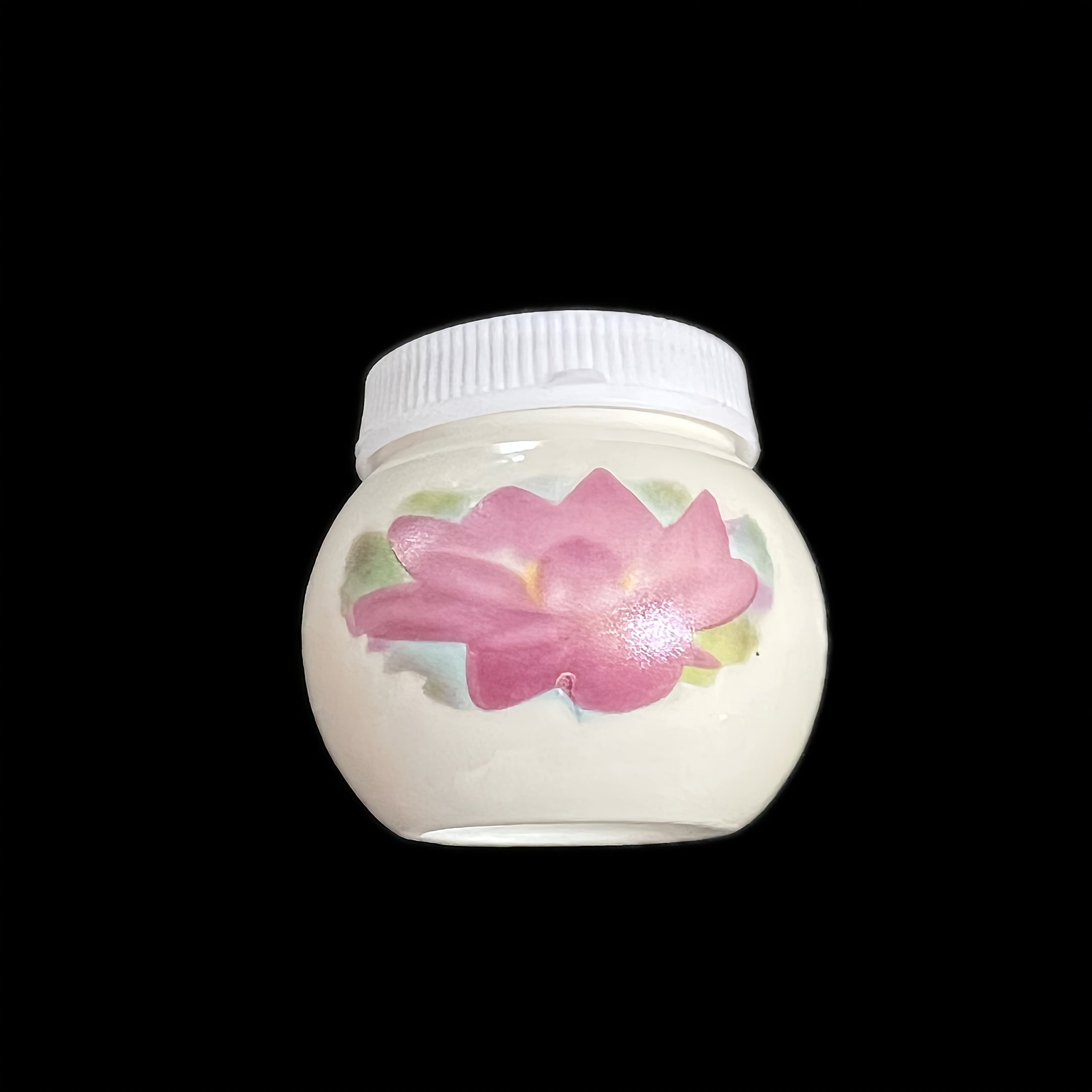 Vaso de Cerámica Multifuncional con Diseño Floral - Portabolígrafos, Organizador de Cepillos para Uñas y Plato para Dulces/Té - Decorativo con Textura para Hogar, Oficina o Baño