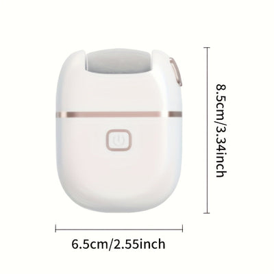 1 Pieza de Lima Eléctrica Recargable para Pies con 3 Cabezales Reemplazables, Cabeza Gruesa para Exfoliación Intensa, Portátil y Fácil de Usar, Carga USB