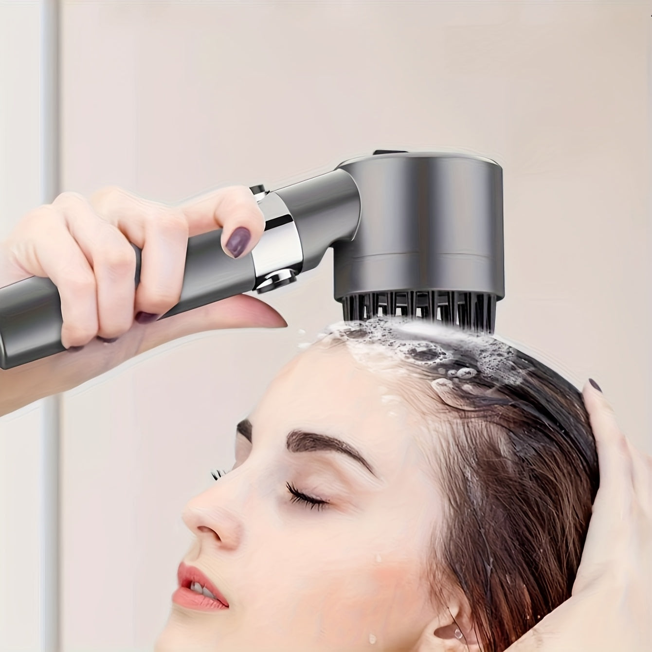 Cabeza de ducha de mano con presión, 3 modos de ajuste de salida de agua, cabeza de ducha redonda para masaje, rociador de ducha, boquilla de ducha, cabeza de rociador de ducha, accesorios de baño, hardware de baño.