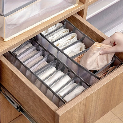 Organizador de clóset, separador de ropa interior y calcetines, con gran capacidad, multifuncional, ideal para almacenar sostenes, corbatas y más