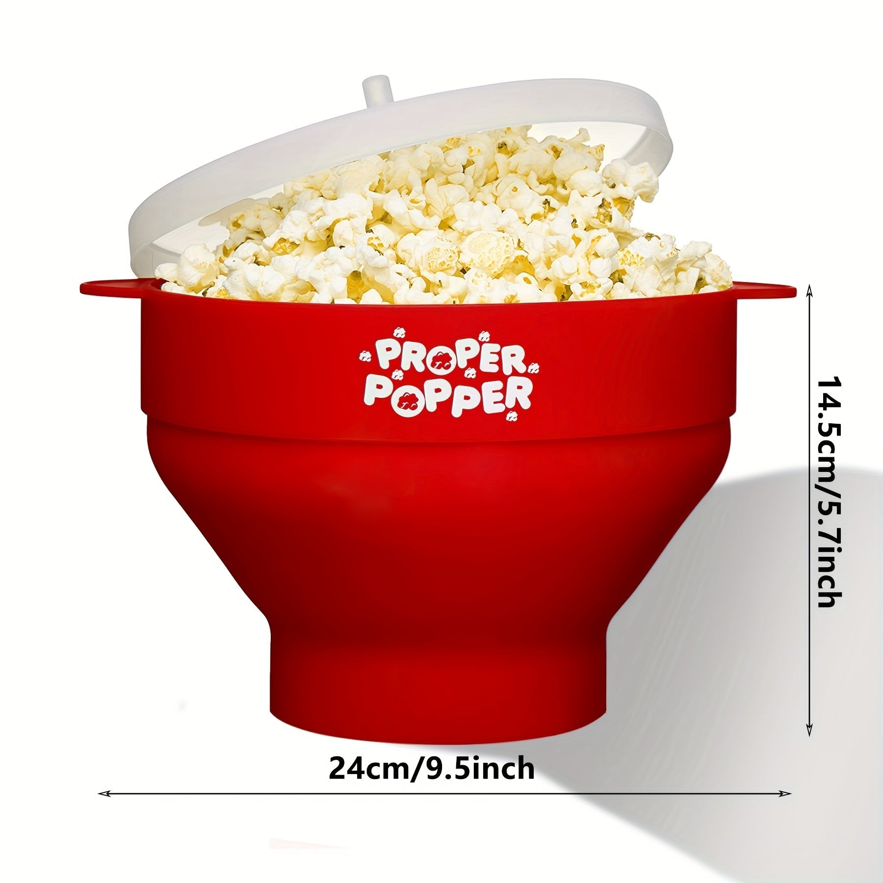 1pc Fabricante de Palomitas de Maíz Original Proper Popper para Microondas - Sin BPA, Apto para Lavavajillas, Diseño Plegable, Capacidad Grande de 3L para la Familia, Opciones Multicolor, Gadget de Cocina, Producto Fácil de Usar, Hacedor de Palomitas de