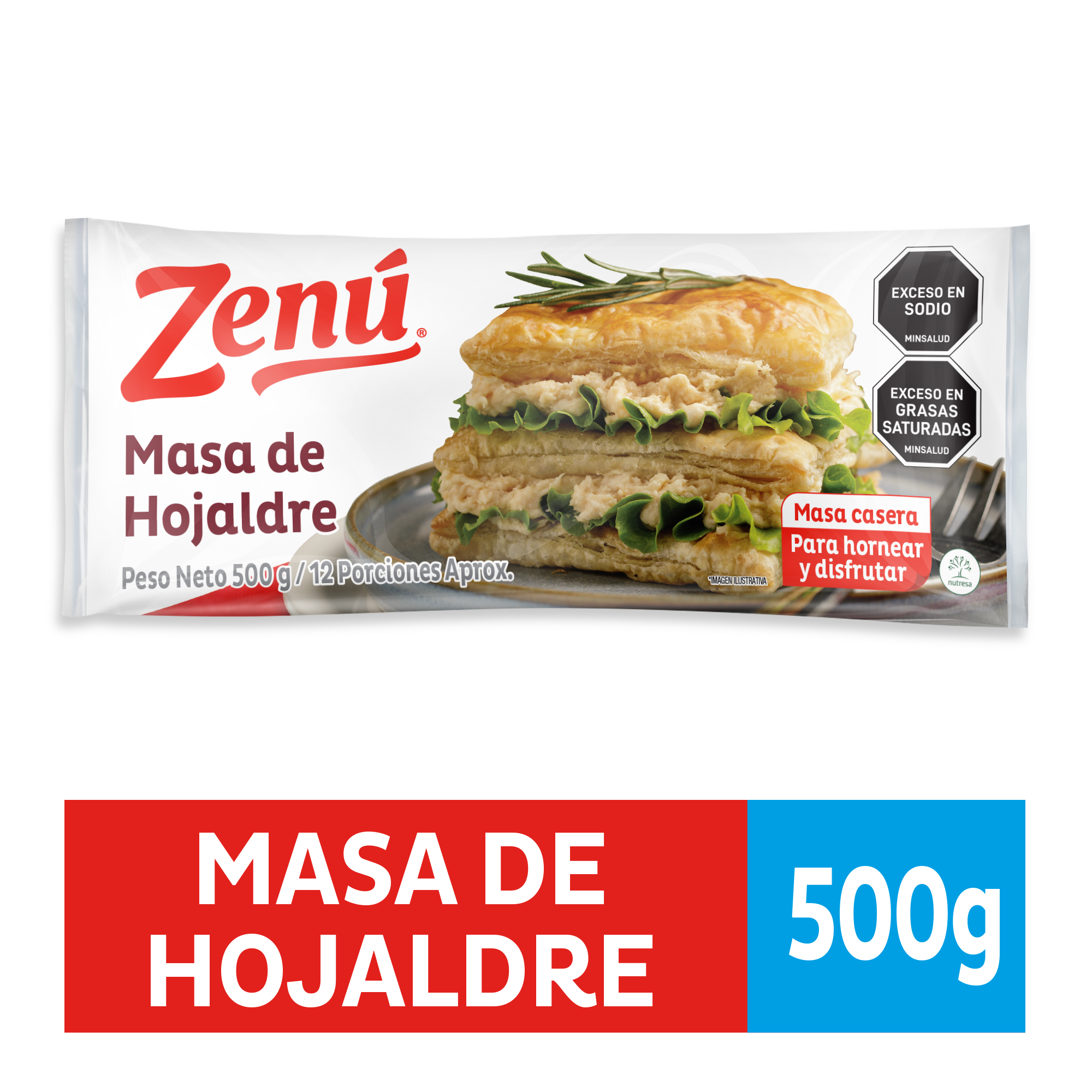 MASA DE HOJALDRE ZENÚ 500G