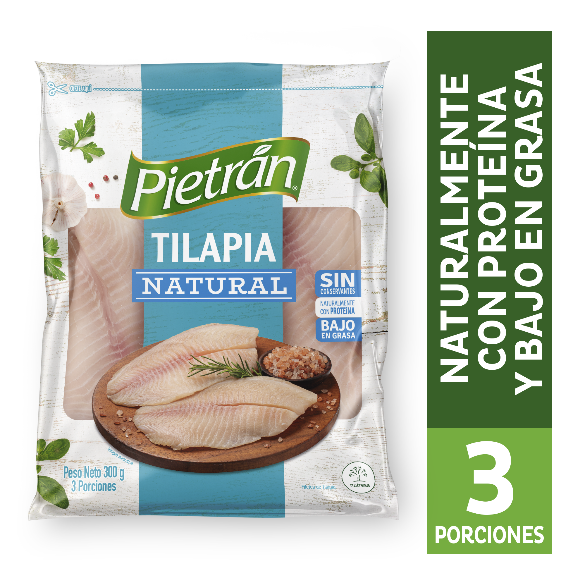TILAPIA PIETRAN 300G NATURAL