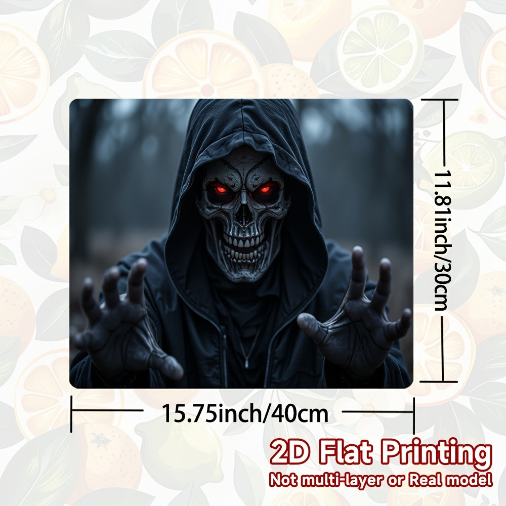 1pc Protector de Estufa para Halloween - Cubierta Espeluznante con Ojos Rojos Luminosos, Resistente a Arañazos y Calor - Apto para Cocinas de Gas/Eléctricas, Lavadoras, Secadoras - Decoración Fácil de Limpiar para Cocinas Temáticas de Terror, Accesorio F