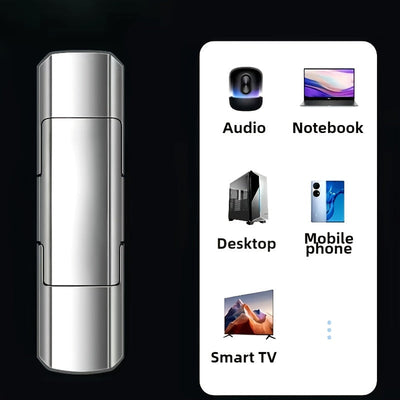 SSD de Alto Rendimiento - Memoria USB 3.0 Flash de Alta Velocidad con Interfaz Dual Tipo-C + USB, Hasta 300/300 MB/s de Lectura/Escritura, Compatible con Portátiles y PC (Plateado) 128GB/256GB