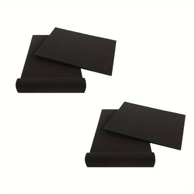 2 Pares de Almohadillas Aislantes para Altavoces de Alta Densidad - Espuma Negra para Estudio de Grabación Acústica con Absorción de Vibraciones, 27.99cm x 19.0cm x 3.99cm para Mejora del Sonido y Aislamiento de Subwoofers, Paneles Insonorizados