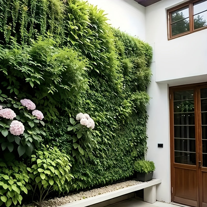 Panel de Pared Artificial con Hojas de Monstera y Palma - Pantalla de Privacidad Duradera de Plástico 39.88x59.94 cm para Uso Interior/Exterior, Decoración Colgante Sin Mantenimiento para Bodas, Fiestas, Hogar & Oficina, Pantalla de Privacidad Exterior,
