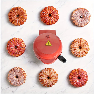 1 pieza, Hacer Waffles para el hogar, para Mini Maker de Tarta - Máquina de hornear multifuncional para el hogar con recubrimiento antiadherente, calefacción rápida para pasteles, pan y desayuno, regalo esencial de Navidad