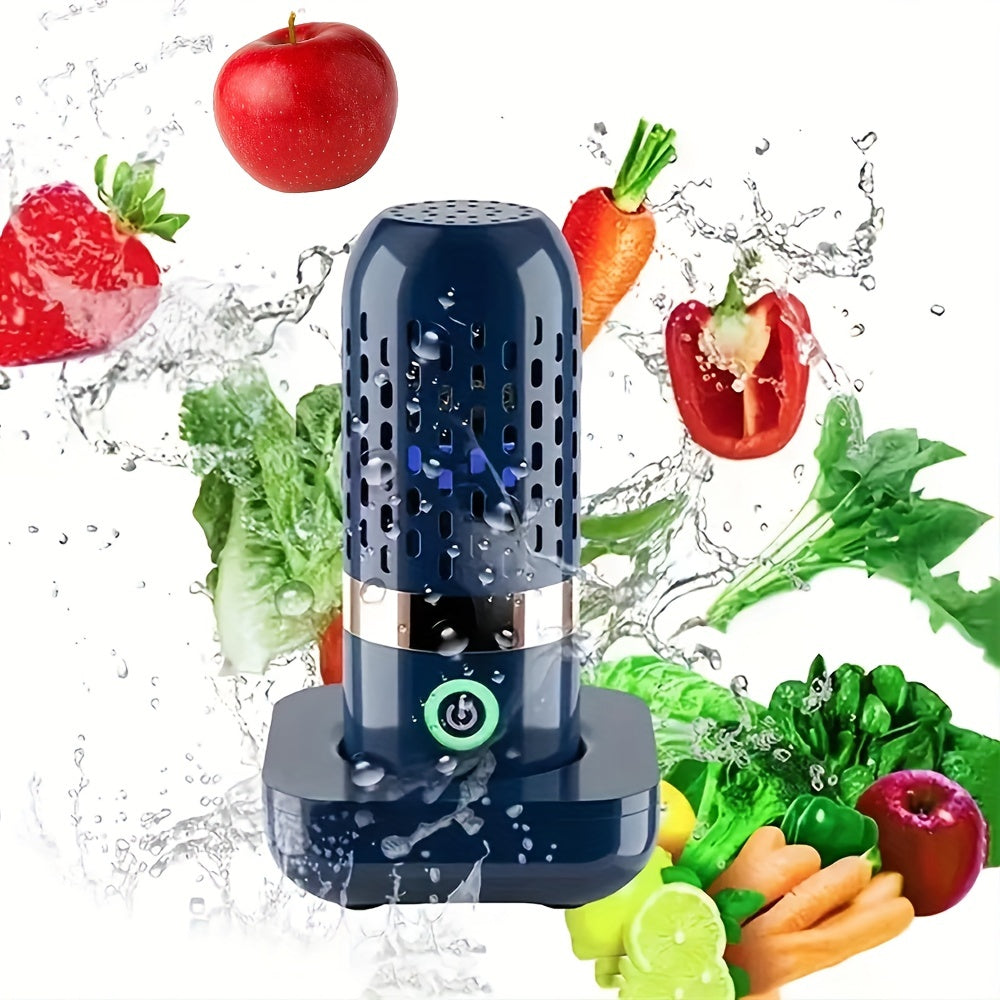 Máquina Lavadora de Verduras y Frutas, Máquina Lavadora de Frutas, Máquina Lavadora de Verduras y Frutas Recargable por USB, para Limpiar Carne, Frutas, etc