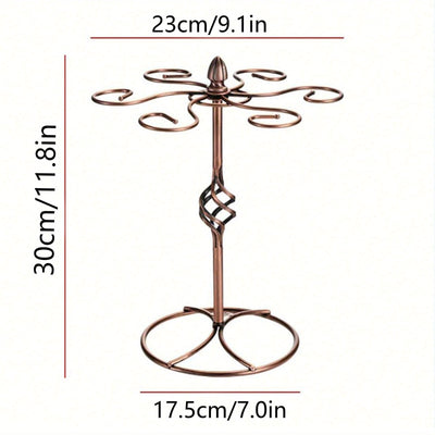 1pc Estilo Europeo Soporte de Vino Tinto Rojo Soporte de Vino Colgante Soporte de Vidrio de Pie Alto Soporte de Exhibición Invertido Soporte de Vino